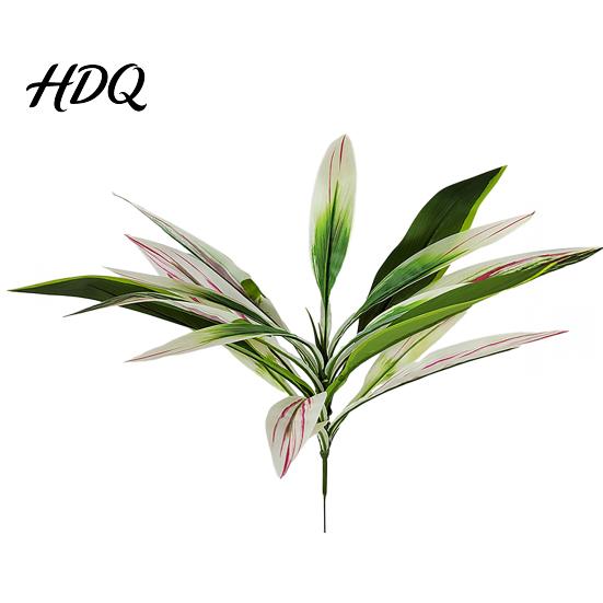 Pink And Purple Faux Flowers Large Realistic Artificial Fern Dragon's Blood Tree Plants with Green Foliage UV-resistant Ferns UV Resistant