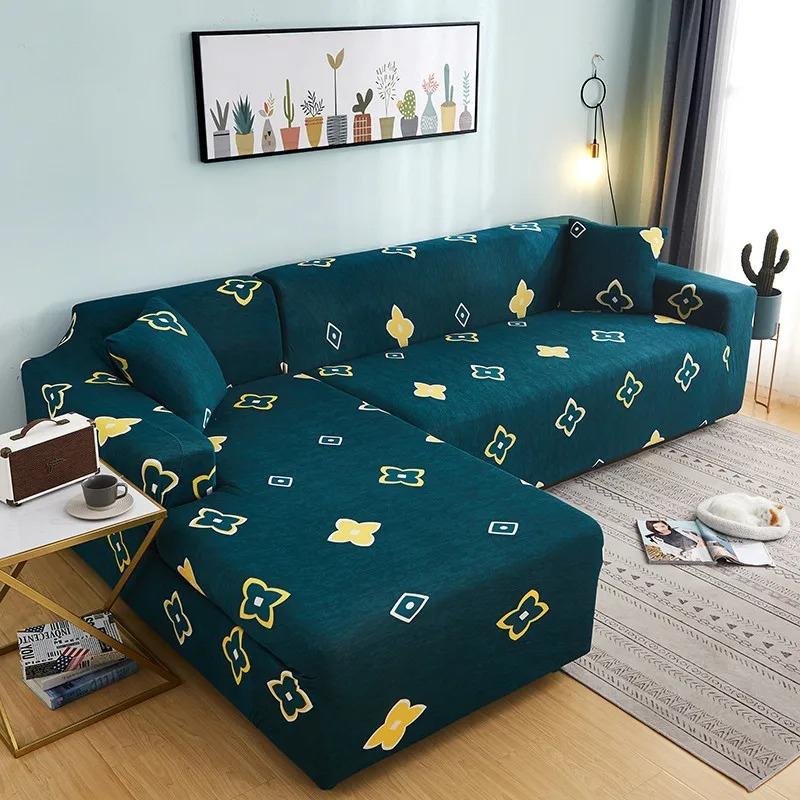 Armchair Anti-dust Furniture Protector Stretch Plaid Sofa Covers Fully-wrap Couch Chair Cover Elastic Sofa Cover for Living Room