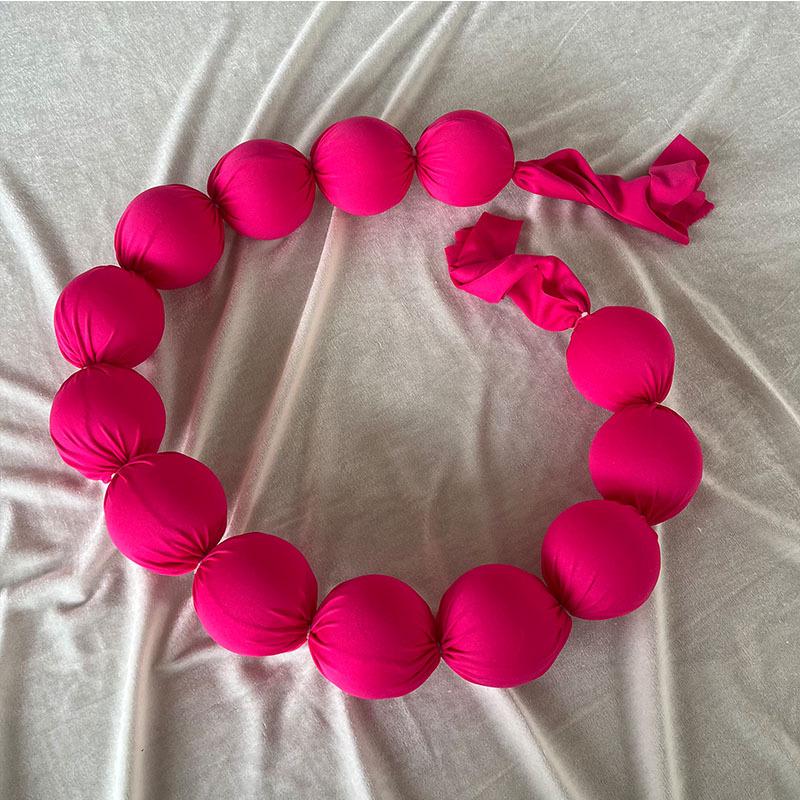 Ornamenti Colorati a Pallina su Corda in Tessuto per Matrimoni, Fidanzamenti e Decorazioni per Vetrine