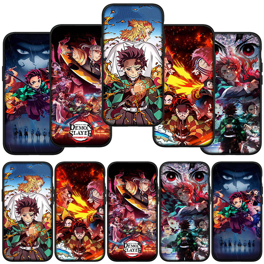 Phone Case for Samsung Galaxy S25 S23 S22 S24 Ultra FE A05 A06 A15 A16 A36 A37 A35 A54 A55 A56 A57 A25 A26 A53 A17 Anime Kamado Tanjirou Demon Slayer