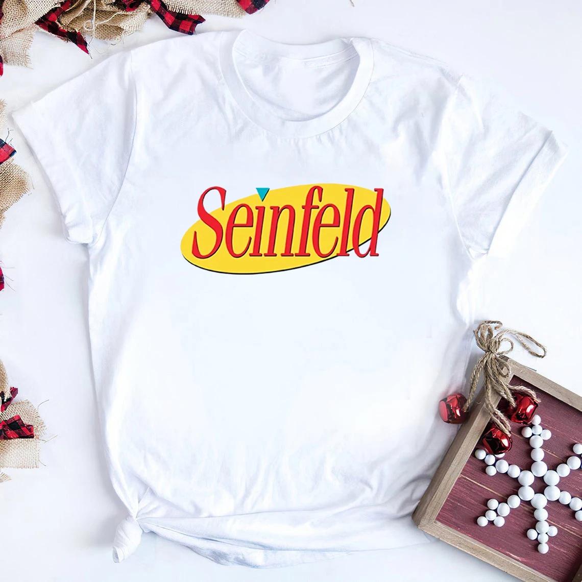 Seinfeld Logo Tshirt Vintage 90s Inspired Top Graphic T Shirts Unisex Funny TShirt Short Sleeve Vintage Tshirt Grunge Clothes M