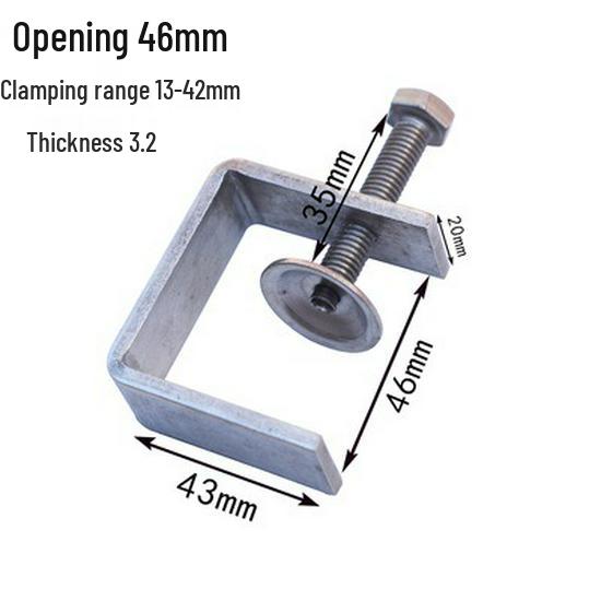 C304 Tiger Claw U-Shaped Stainless Steel Pipe Clamp
