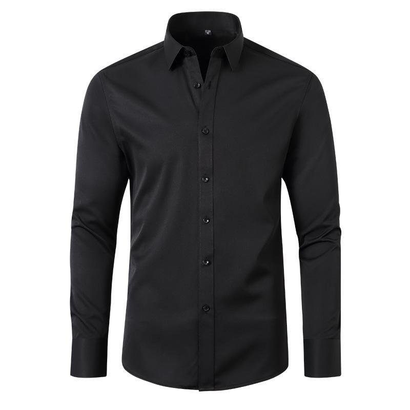 Men's Slim Fit Stretch Muscle Shirt – Anti-Wrinkle, No Ironing Required