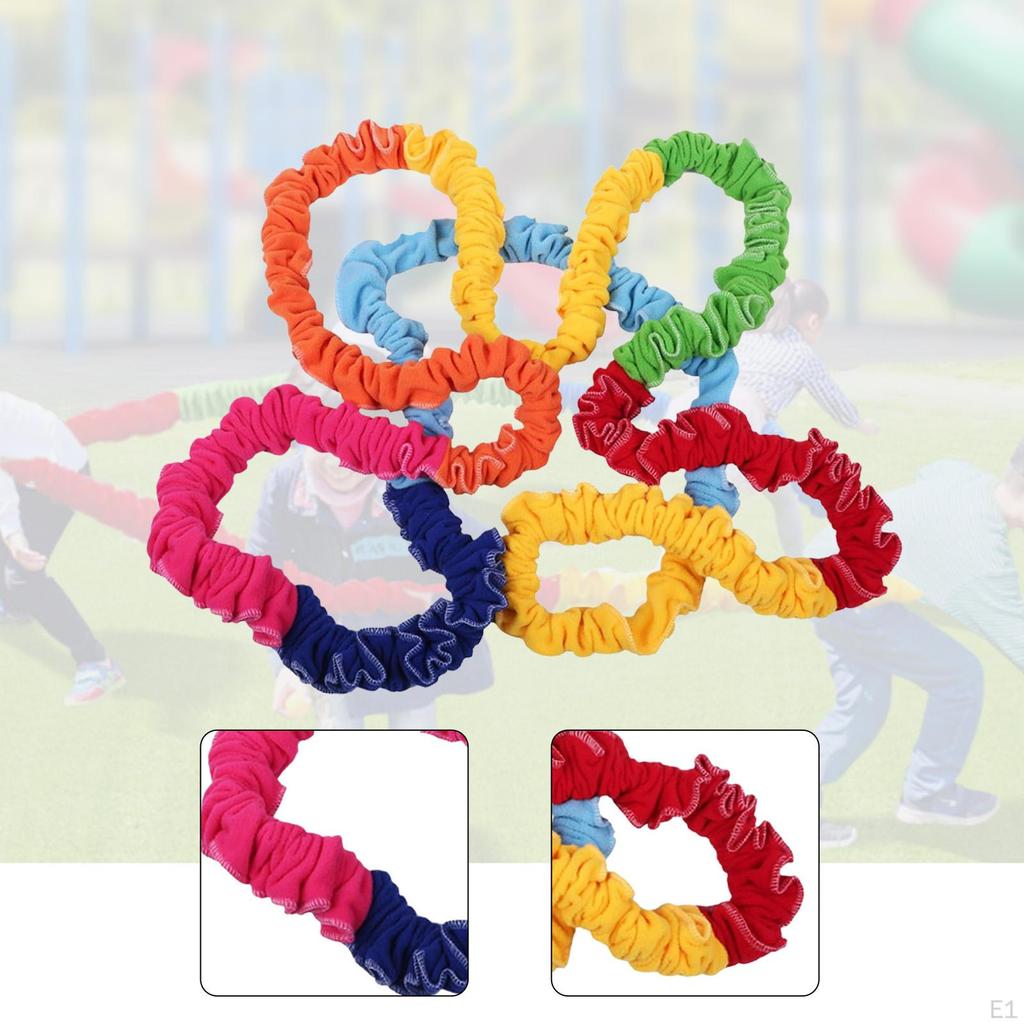 Cooperative Stretch Band Exercise Loop Multifunctional Dynamic Movement Parent Child Activities