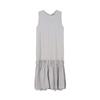 LAP Women Back Slit Shirred Sleeveless Long Dress As2wo420