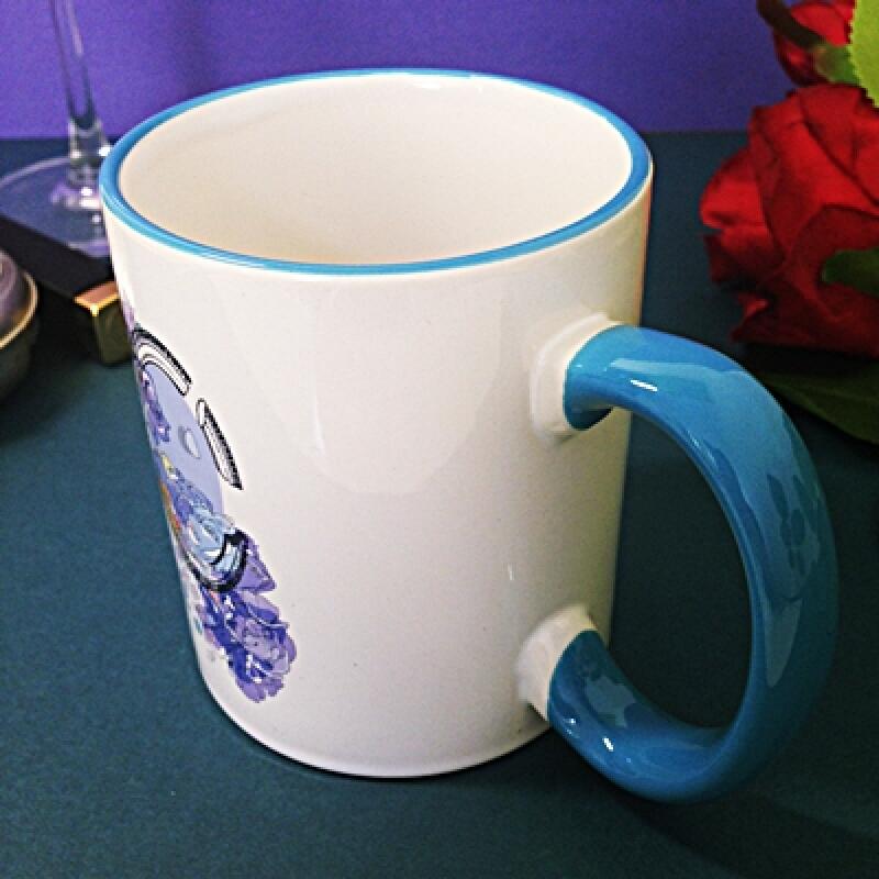 Flower and Mirror Mug