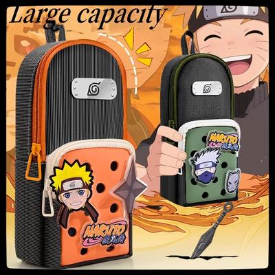 Roztomilý penál Naruto kreslený anime multifunkční velkokapacitní penál studentský narozeninový dárek psací potřeby japonský