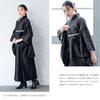 [SOUBIEN] Soubien Hakama 4-Piece Set (Nishaku-sode KimonoHakamaNagajubanObi) Women's Graduation Ceremony Lace L 2 shaku 5 sun (95 cm) Black x Black