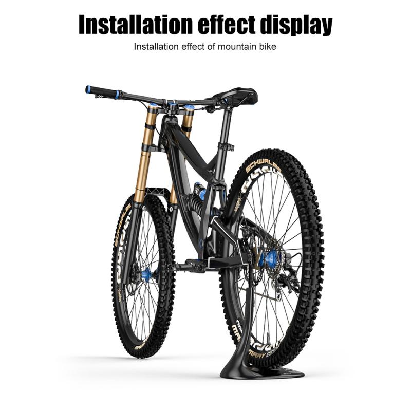 Parkovací stojan na kolo na svislou podlahu Nastavitelná výška Stojan na displej Přenosný odnímatelný držák na kolo