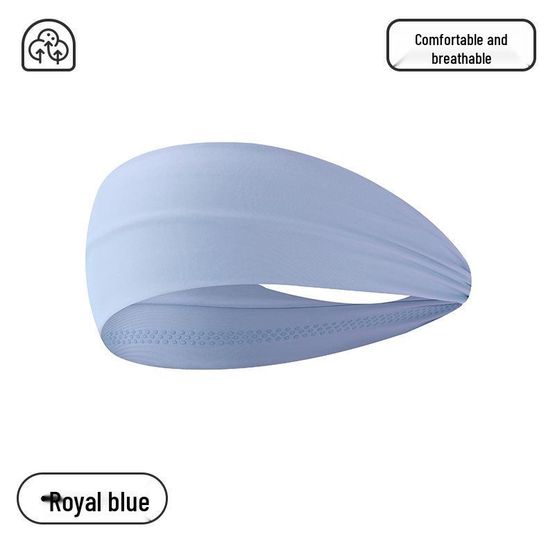 Unisex Sweat-Absorbing Embroidered Headband for Sports, Running, Fitness, and Yoga