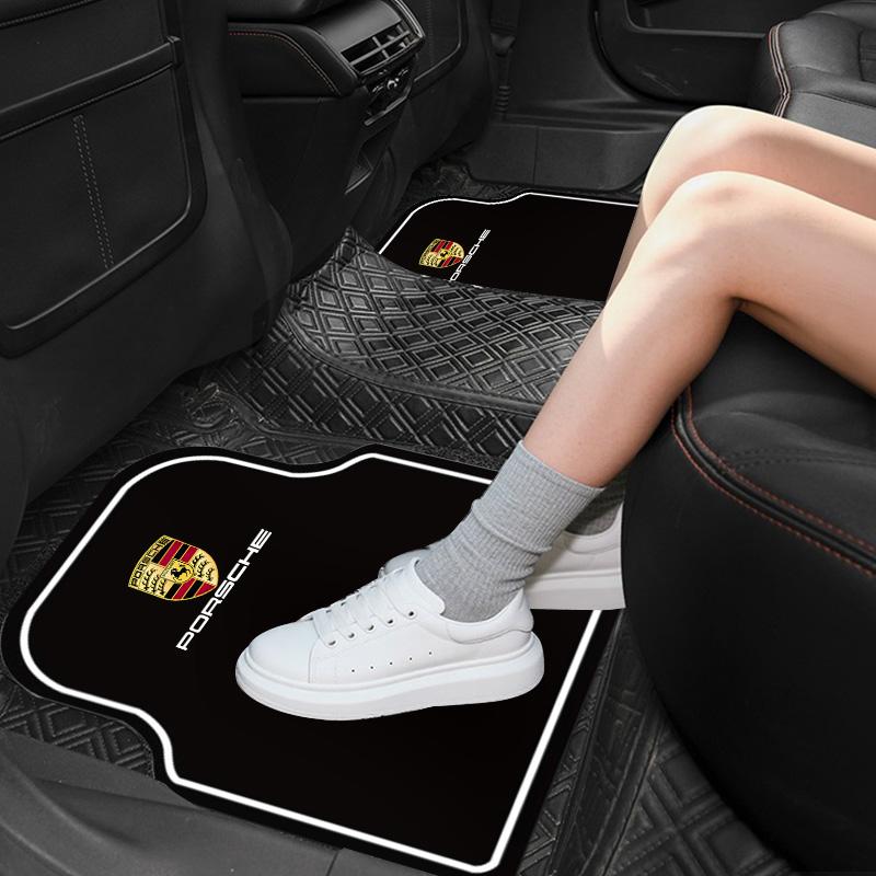New Car Floor Mat Front & Rear Diatomaceous Earth Floor Mat for Porsche Panamera Cayenne Taycan 911 Macan Carrera-GT 928 Sticker