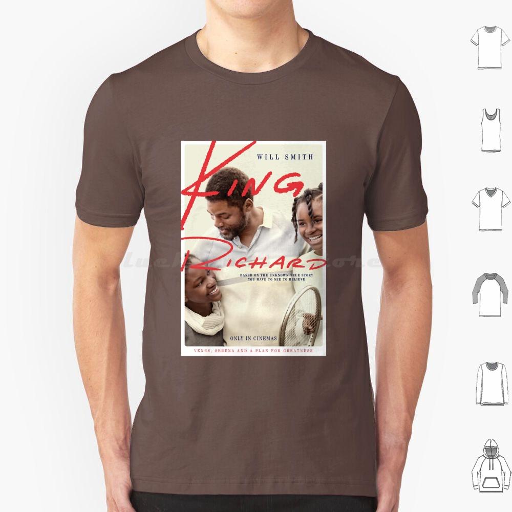 Vintage Retro For Mens Womens King Richard Movie 1 Gift For Fan T Shirt Big Size 100 Cotton Vintage Retro For Mens Womens King