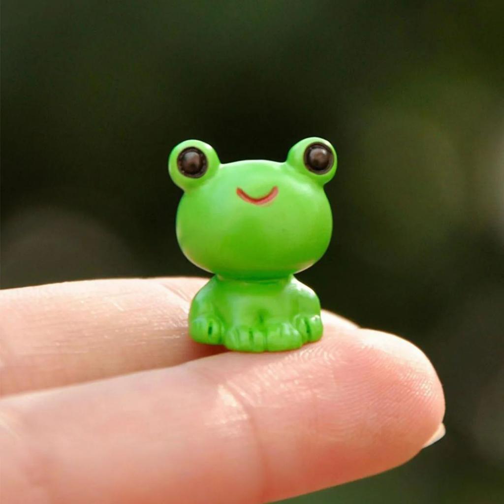Non-Toxic Moss Micro Landscape Creative Cute Small Animal Frog Little Yellow Duck Doll Decoration Miniature Miniature Ornaments For Diy