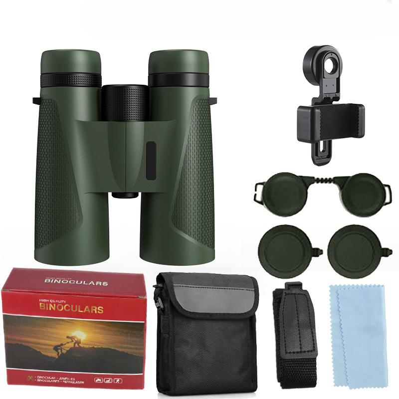New Binoculars 12×42 HD Remote Viewing Professional Outdoor Straight Tube Glasses Wholesale