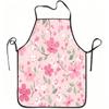 1pc Pink Cherry Blossom Apron with Adjustable Waistband - Durable Easy-Clean Polyester Suitable for Cooking, Gardening, Orchard Picking, -Themed Outfi