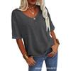 2026 Summer New Women's Short-Sleeve V-Neck T-Shirt Top
