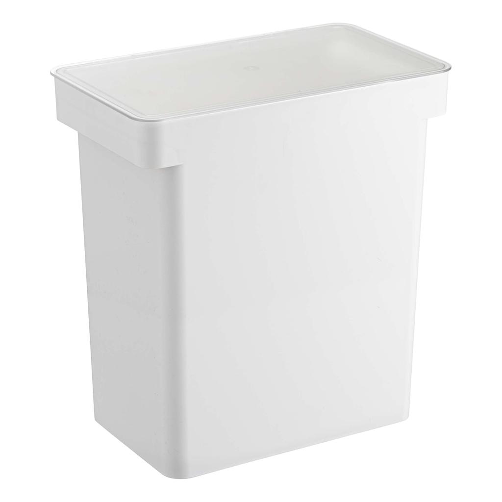 Yamazaki Jitsugyo Lufttett dyrefôrmagasin 12kg med målebeger Hvit B41 x D24 x lokk er cm Tower Food Stocker Oppbevaringsbeholder 5617 Ca.