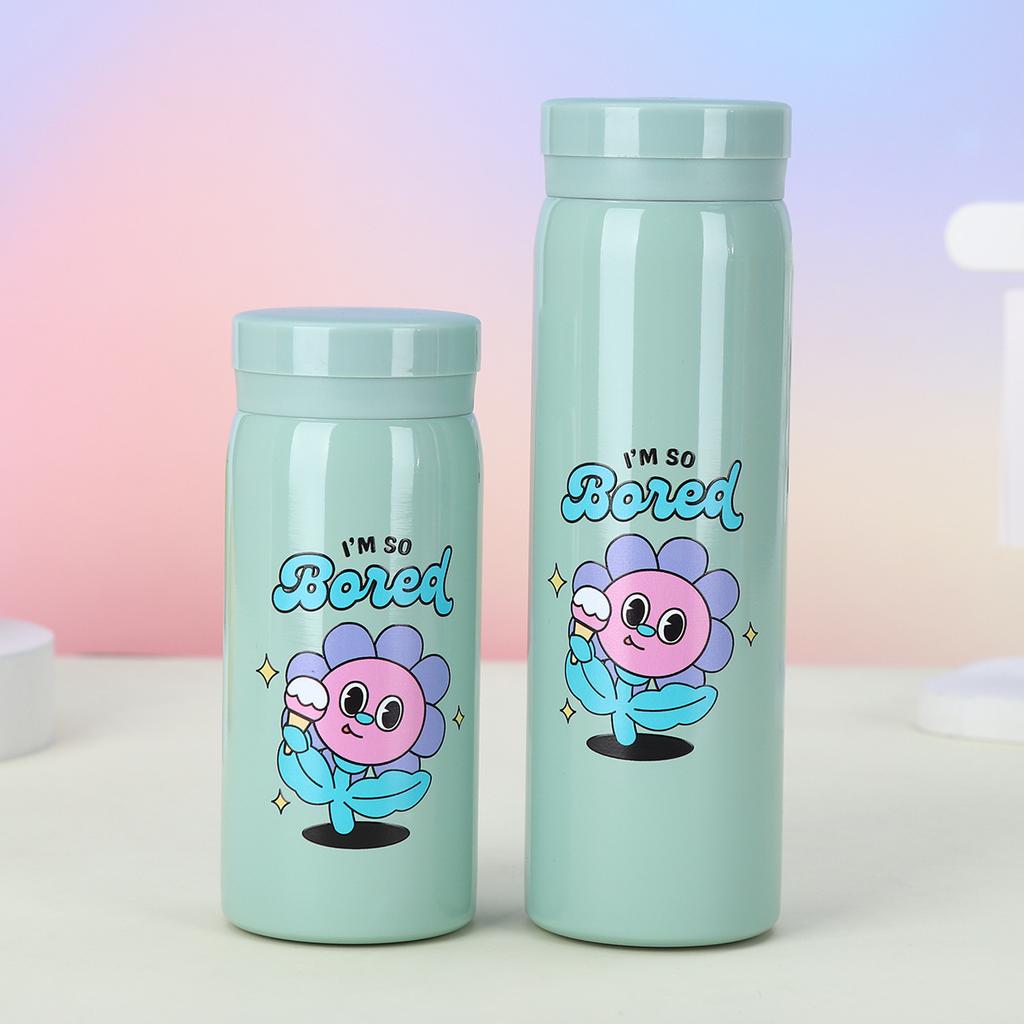 Enkel termoskopp i rustfritt stål Høyt utseendenivå Minilommekopp Bærbar vannkopp med liten kapasitet