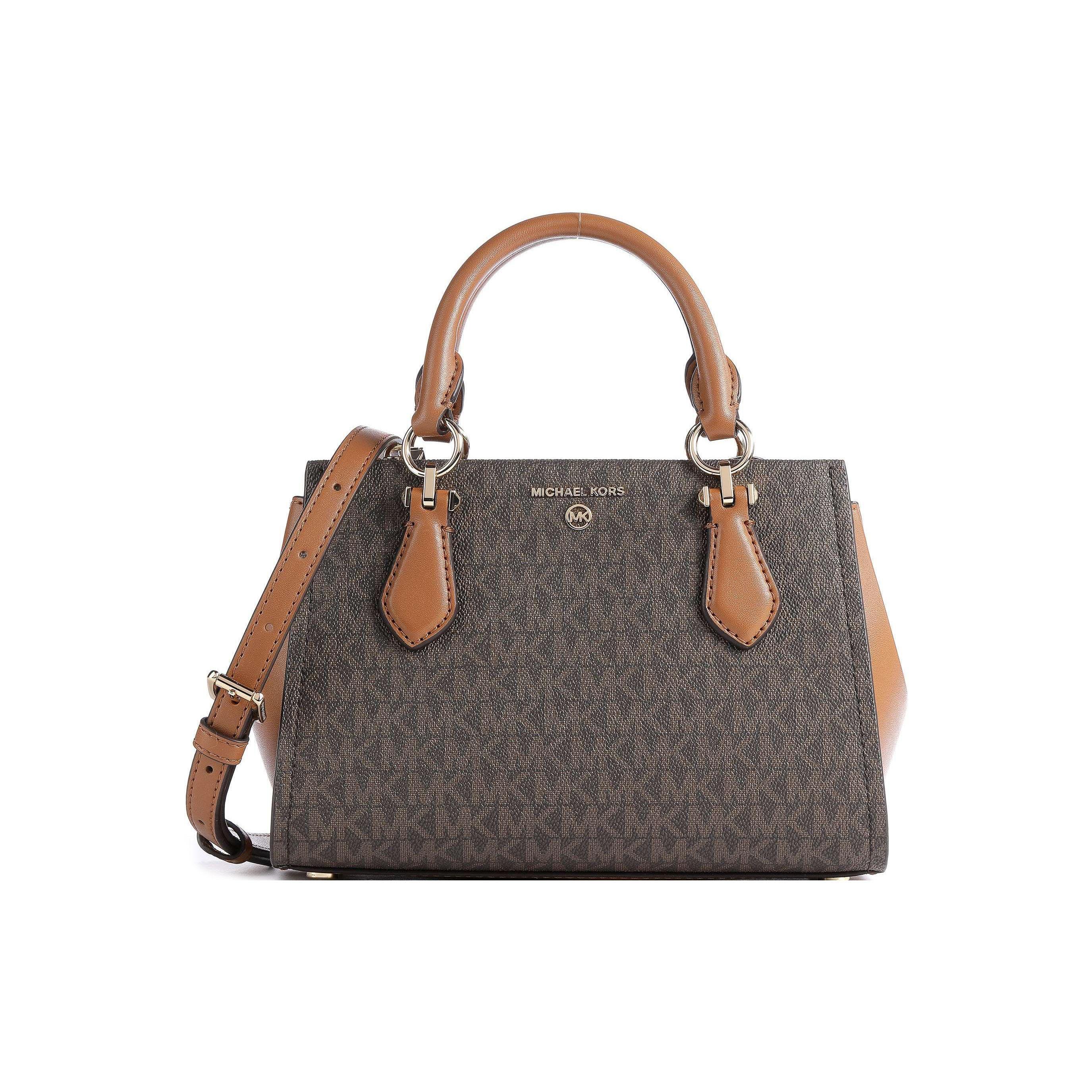 

Michael Kors Mk Marilyn Logo Print Hardware Canvas Crossbody Bag Medium Women bags Dark-Brown Brown 32F2G6AC1B-252 Basic Set (Bag+Dust Bag)