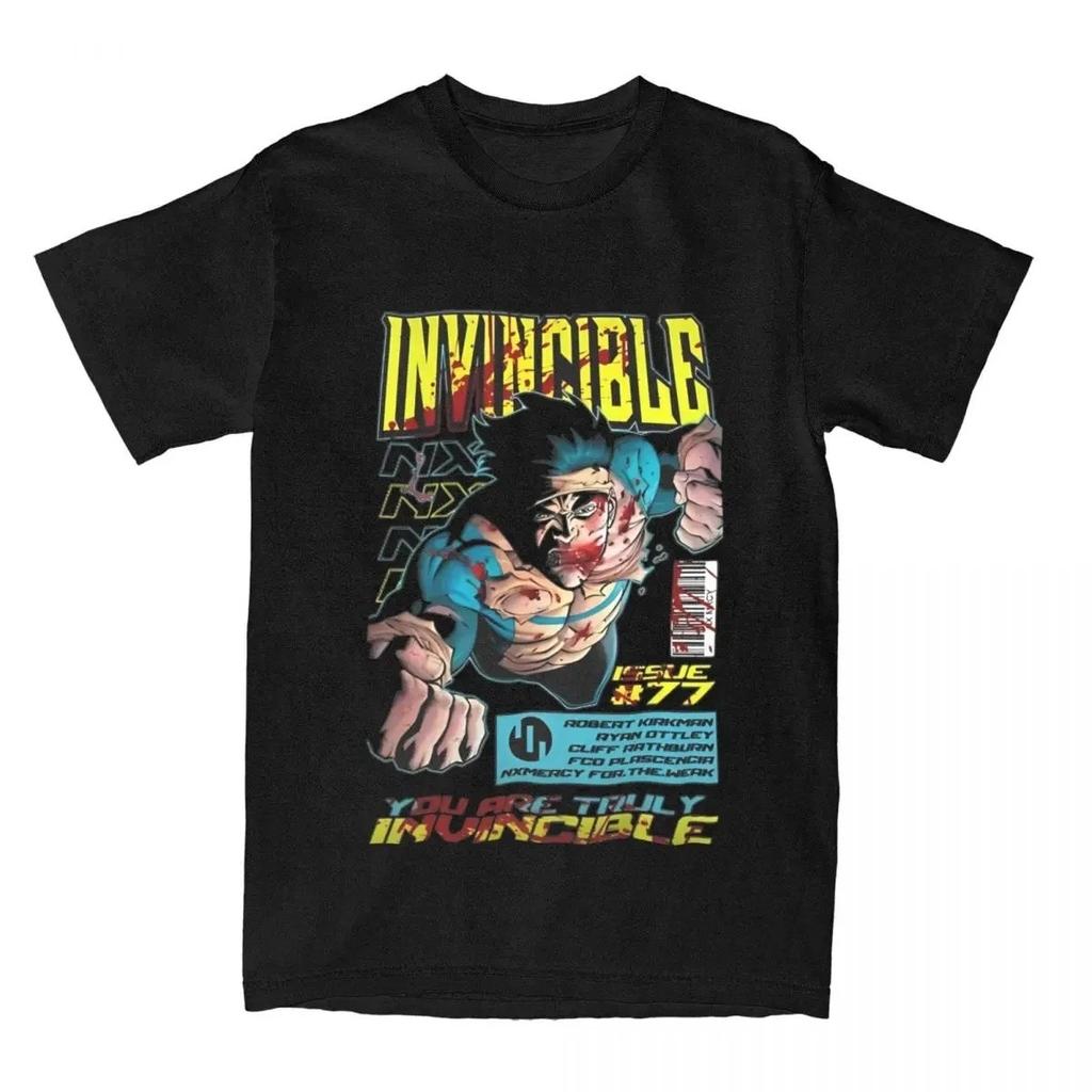 New 2026 Invincible Tee Cartoon Series Cotton Graphic Print Unisex Invincible Highend Luxury Unisex Style Both of Unisex and Unisex