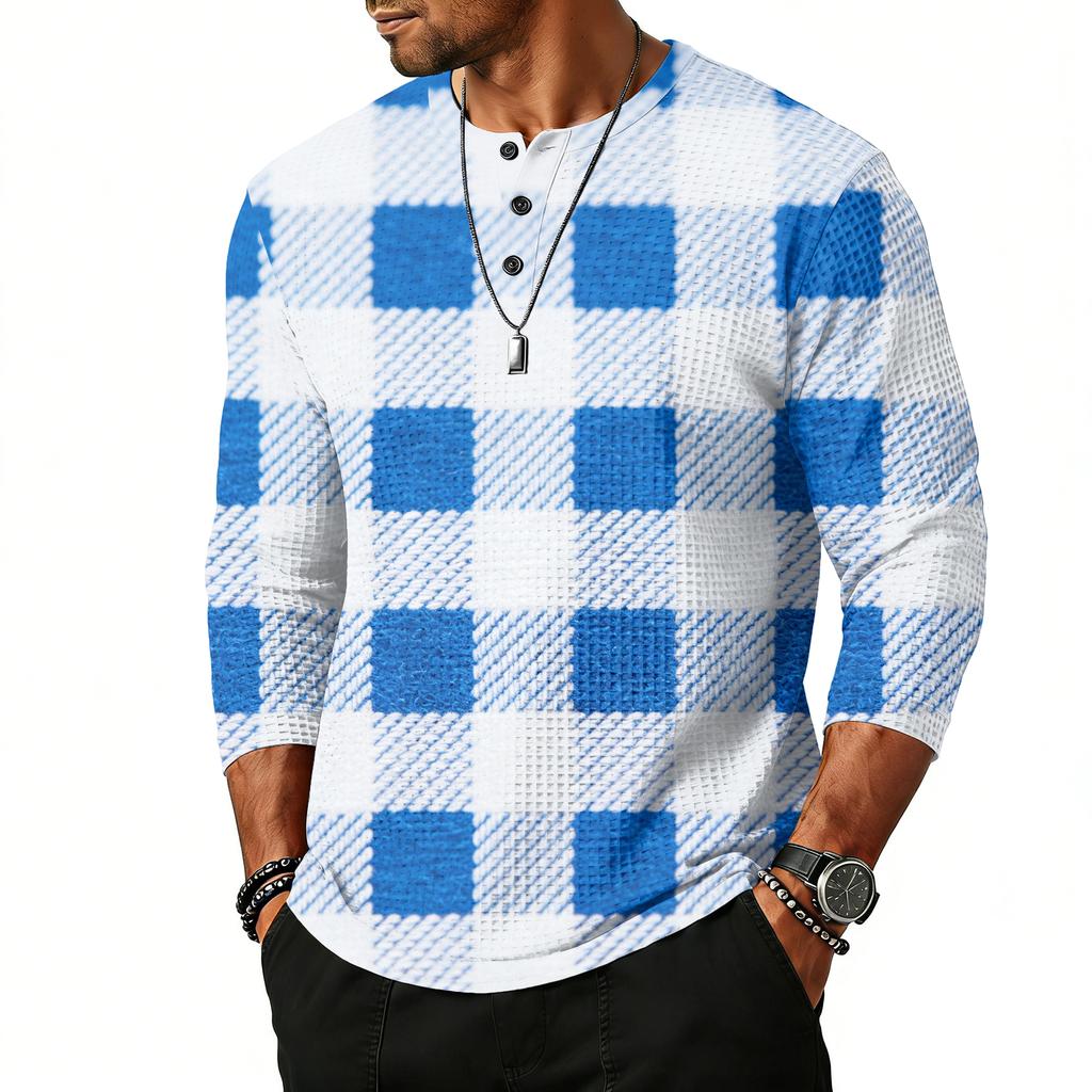 Herrtopp med raglanärm och trekvartsärm