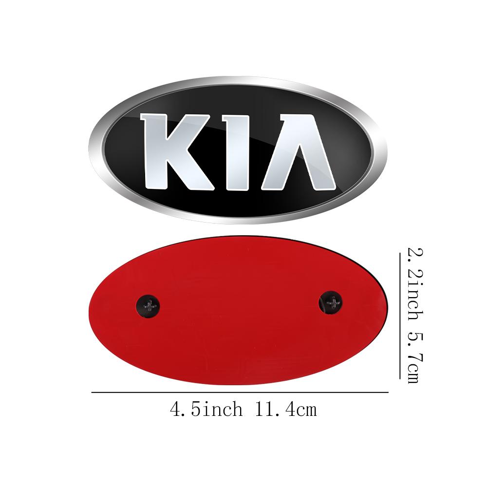 1 Stück Auto Frontklappe Emblem Heckklappe Abzeichen Aufkleber für Kia Rio Picanto Sportage Niro Morning Ceed Optima Seltos Sorento Cerato