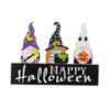 Halloween Gnomes Wooden Ornaments for Haunted House Halloween Party Decoration
