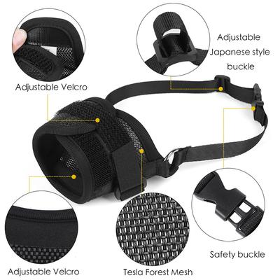 Muselière pour chien de compagnie, réglable, anti-aboiement, anti-morsure, en maille, pour toilettage, anti-mastication, pour petits chiens, ceinture en nylon, accessoires pour chien, produits pour animaux de compagnie