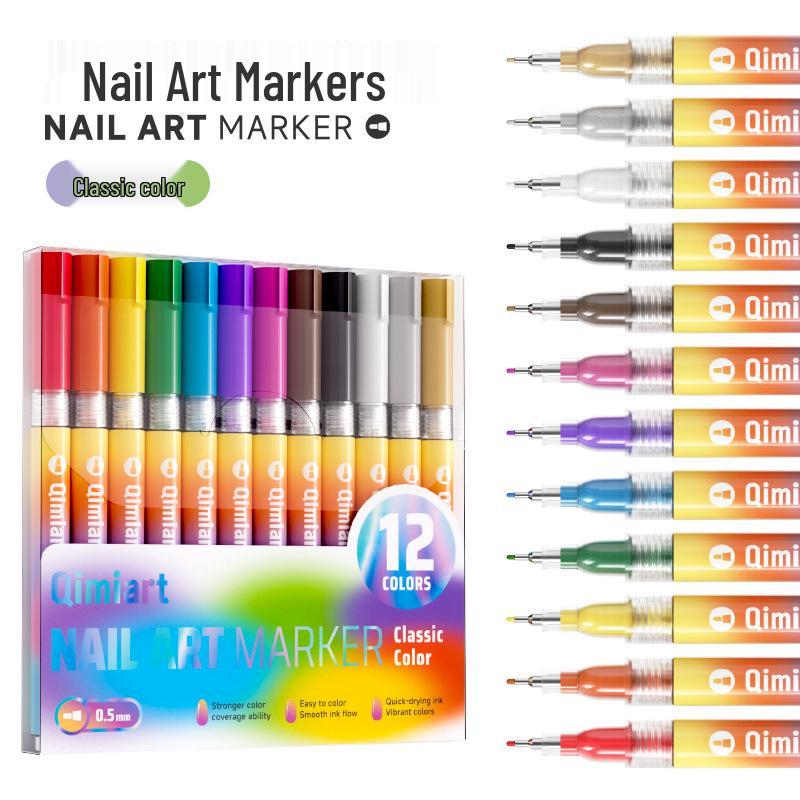 Blue Fruit Quick-Dry Manicure Marker: DIY Nail Art & Graffiti Pen Quick-Dry Ink/Easy Coloring