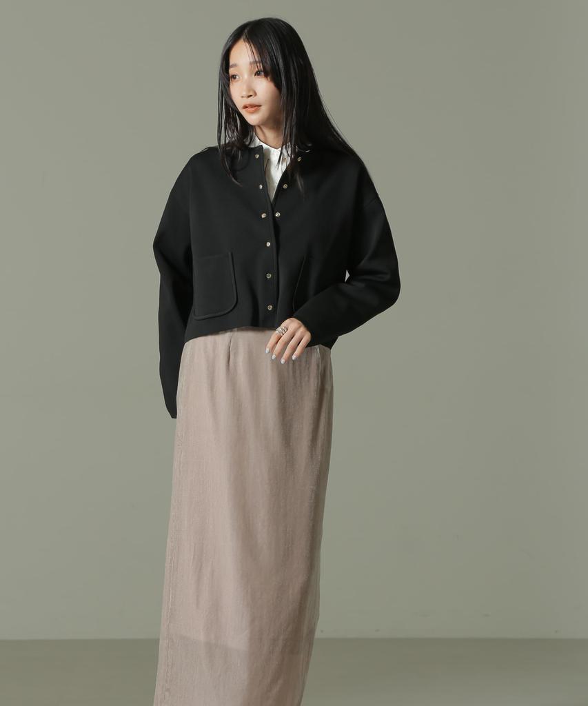 Nano Universe Velour Narrow Size M Greige Women's Skirt, (043), (669-4230331)