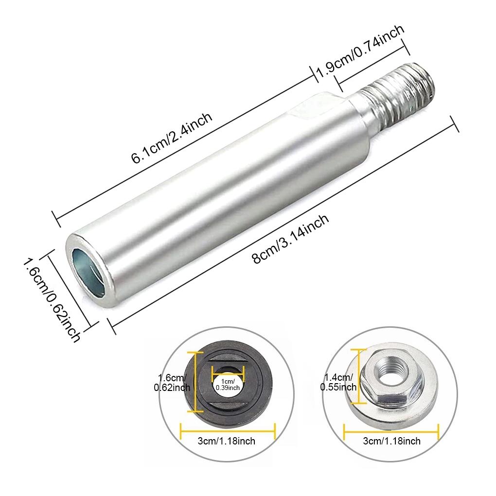 Haushalt Winkelverlängerung Verbindungsstangen Set Polieren Schleifen Adapter Konverter Verbinder Rotationswerkzeug