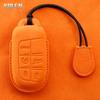 Leather Car Key Case Cover Shell Fob For Jeep Renegade Compass Grand Cherokee For Chrysler 300C Wrangler Dodge Ram 1500 Journey