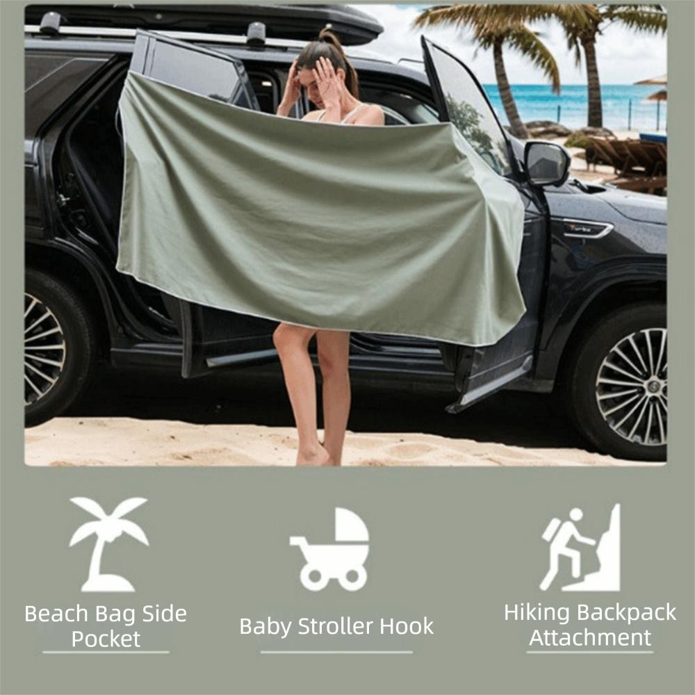 Portable Magnetic Bath Towel Sand Free Quick Dry Towel Multifunctional Beach Towel Yoga