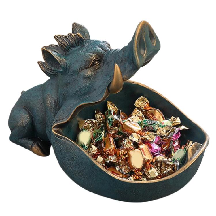 

Resin Candy Dish Key Storage Bowl Snack Jewelry Holder Home Decoration 1 темно-синий