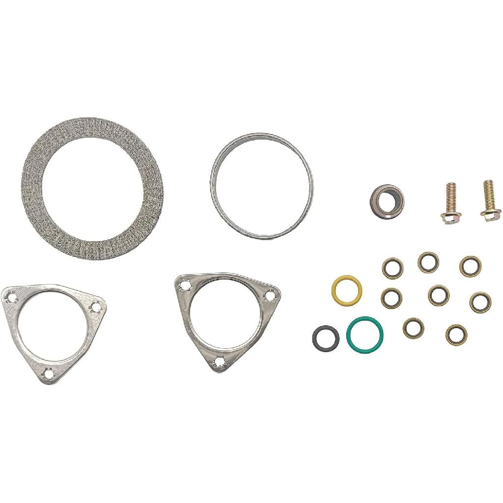 PartsFlow Turbo Hardware Mounting Install Kit, Mounting Seal Set for 2008 2009 2010 Ford F-250 F-350 F-450 F-550 6.4L V8 Turbo Diesel 8C3Z9T514A