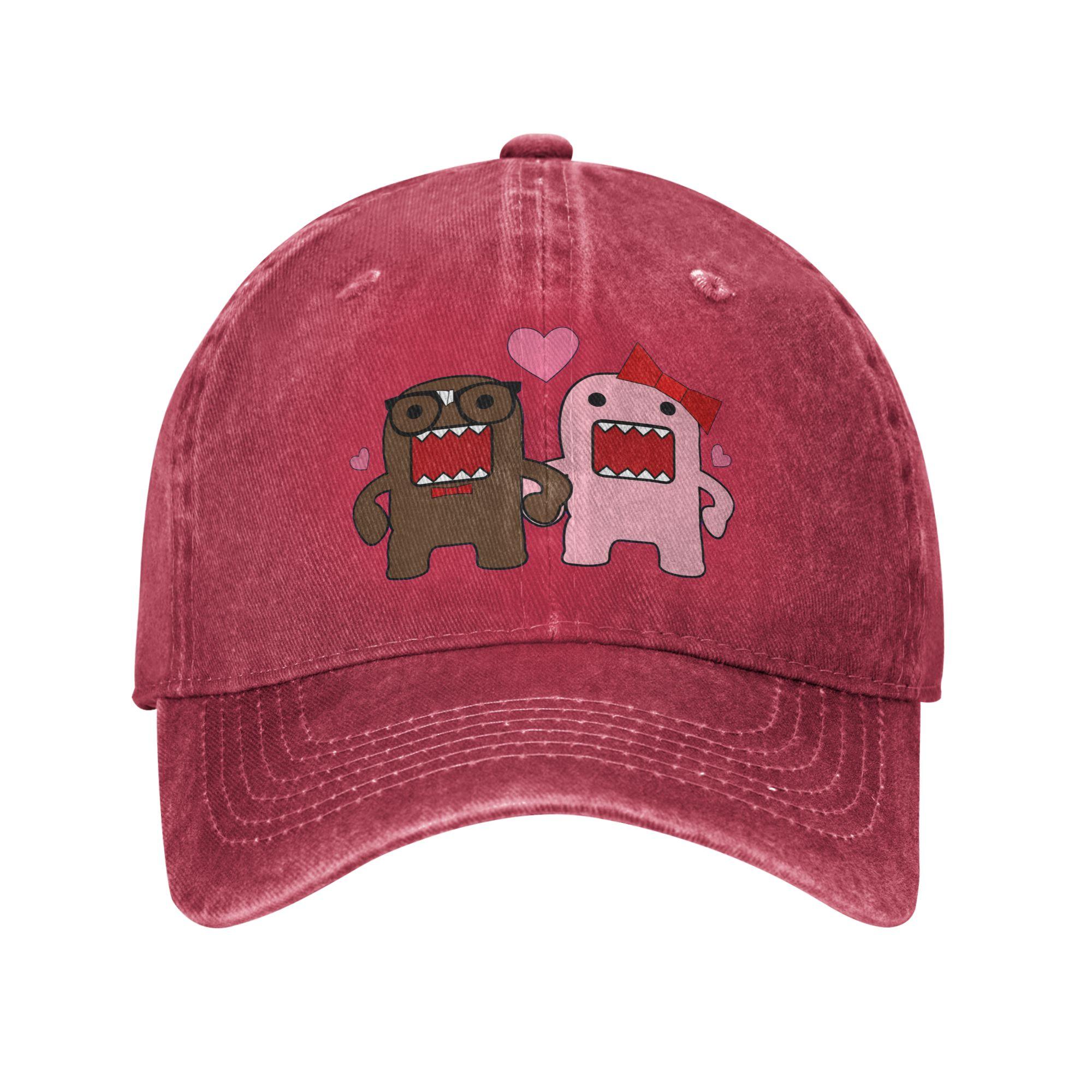 

Domo Kun Sun Baseball Cap UnisexTeens Custom Logo Hip Hop Hats Summer Stylish Hiking Fishing Breathable Snapback Cap One Size
