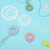 1 Pack Of Diy Crochet Ring Circle Hook Craft Accessories Handbag Plastic Ring Hook 12.7Mm-50Mm Sewing Plastic Ring