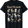 Educational GoaT T Shirt Breeds Farm Animals of the World - Men's Summer Cotton Graphic Tee