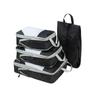 4Pcs/set Compression Packing Cubes Travel Storage Bag Portable Luggage Suitcase Organizer Set Extensible Packing Mesh Bags for Clothing Underwear