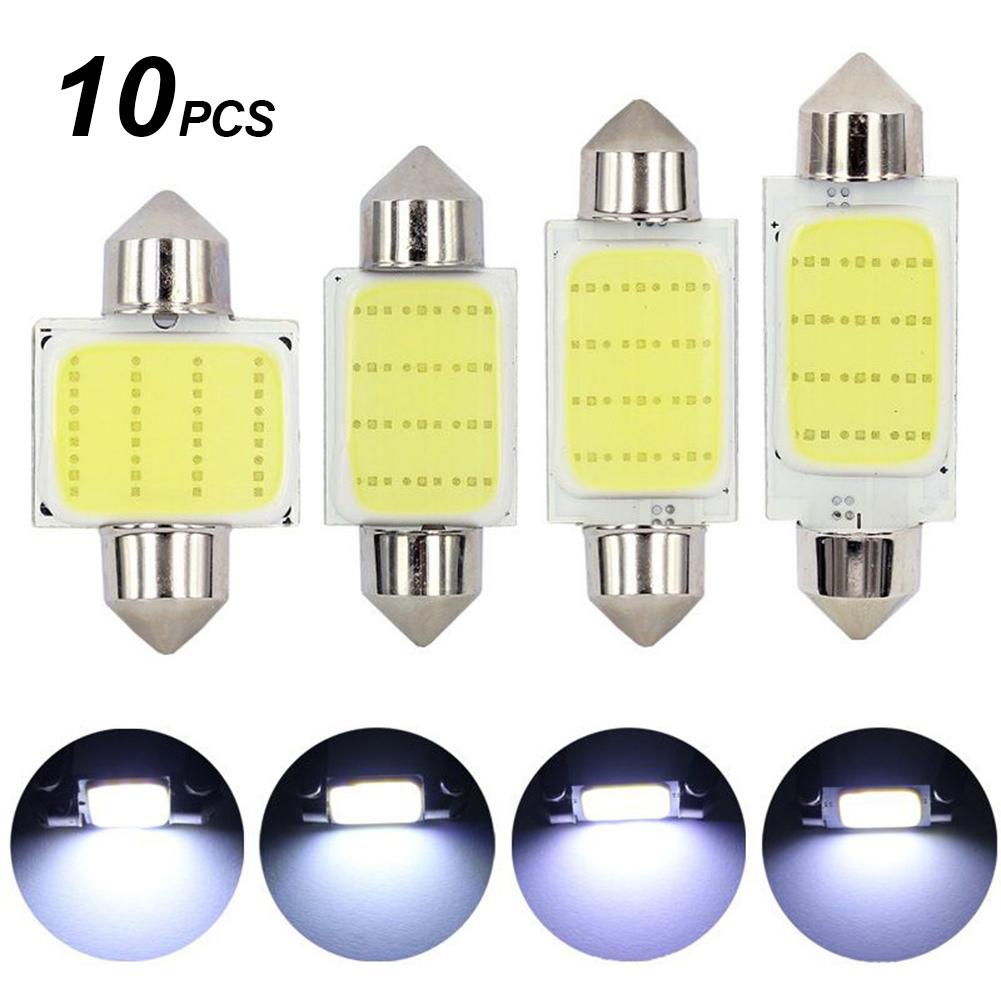 10pcs/lot Car LED Bulbs 31mm 36mm 39mm 41mm Car COB 1.5W DC12V Interior Lamp Interior Reading Lights Plate lamps Bulb Wholesale