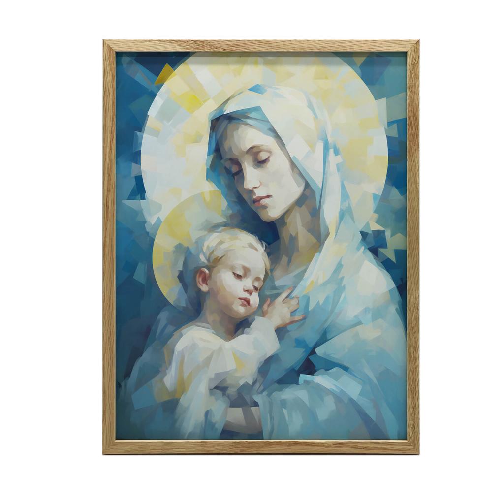 Matczyna Miłość: Maryja Z Dzieciątkiem Jezus Matczyna Miłość: Maryja Z Dzieciątkiem Jezus, 70X100 Cm, Bez Ramy, Papier Matowy 230 Gsm