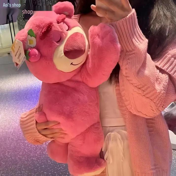 Lotso Pink Plush Gloomy Bear Pillow Cushion – Cute Gift for Girlfriend's Birthday