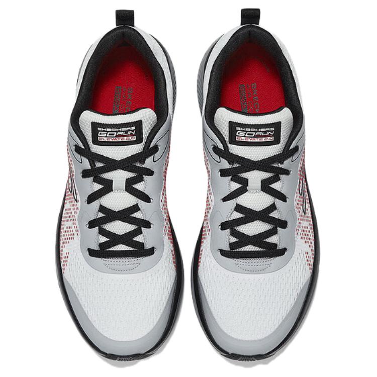 Skechers GO RUN Elevate 2.0 Cushioning Breathable Low top Running Shoes Men's White Black 220848-WBK