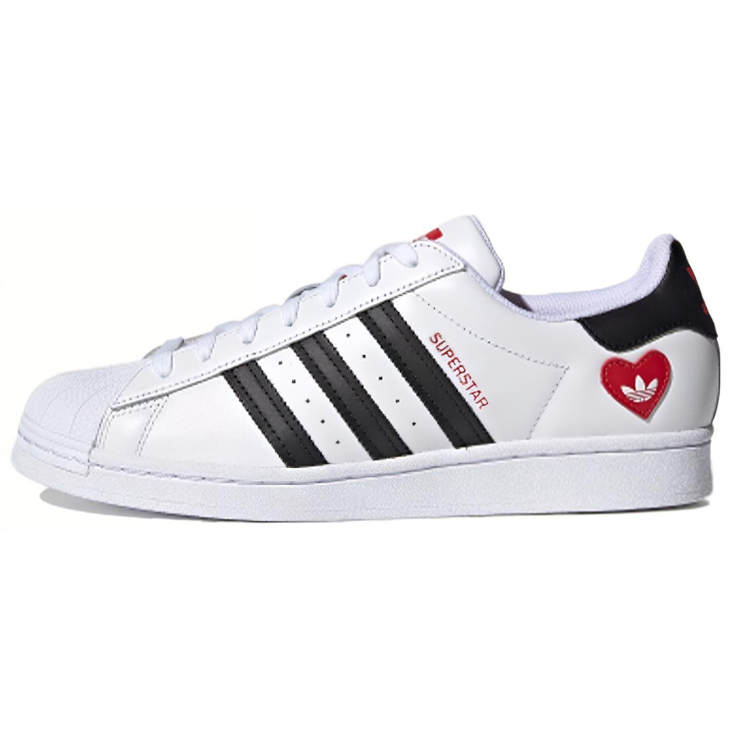 adidas Superstar Valentine s Day White Black Men s FZ1807 EU 44⅔