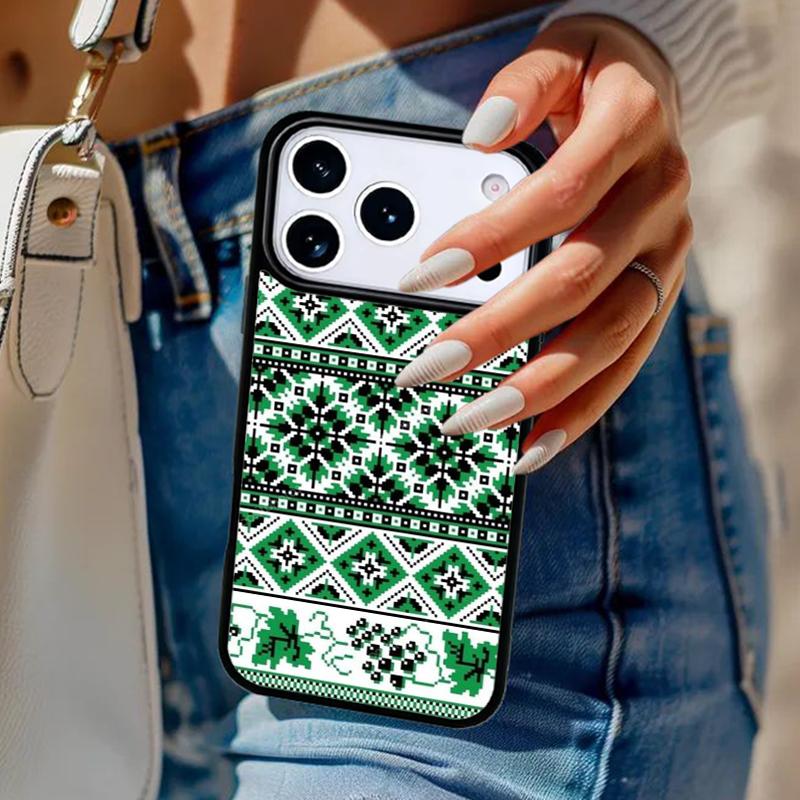 U=krainian Pattern soft Phone Case For iPhone 17 Air 14 15 13 12 Max Cover For Apple 16e 11 Pro Max Plus Coque