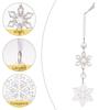 4pcs Transparent Christmas Snowflake Icicle Pendants  New Year Gift Decoration