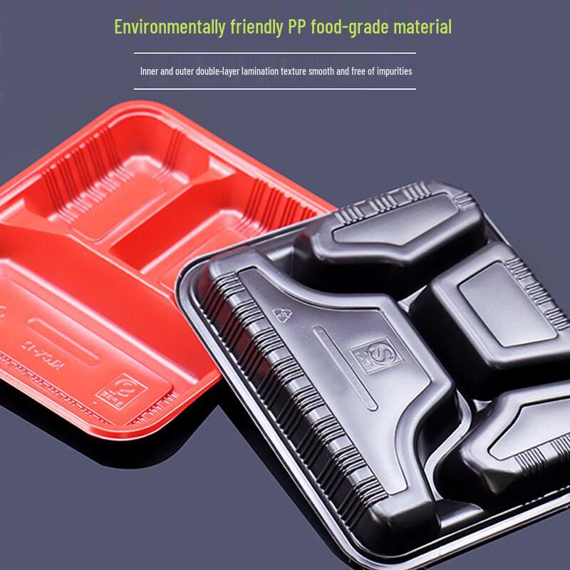 ZISIZ Disposable 3-Compartment Meal Box