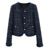 New Blue Light Luxury Celebrity Xiaoxiangfeng Suit Short Jacket Women's Autumn and Winter High-end Trendy Versatile Top