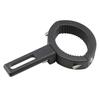 Motorcycle Light Bar Clamp Mount Bracket Bright Black Shockproof Oxidation Process Rubber Rustproof for Motorbike