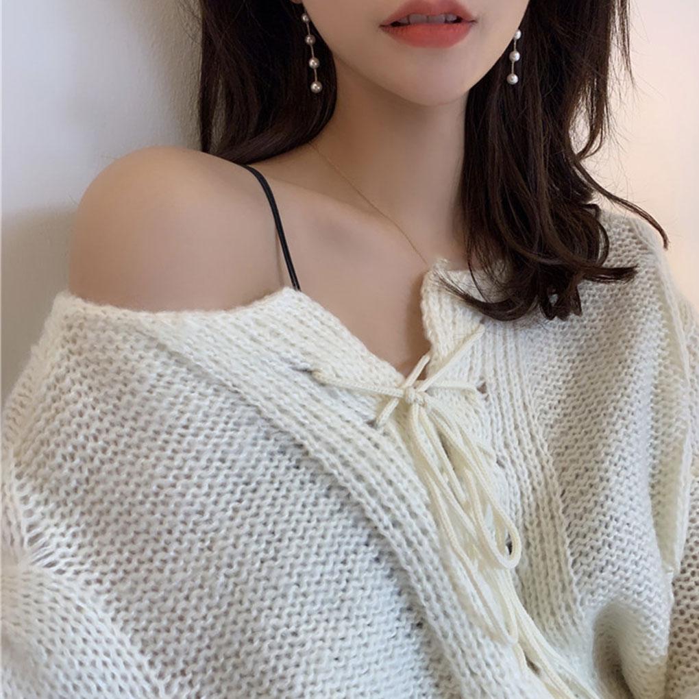 1 Pair Pearl Earrings Long Chain Women Teens Stud Ear Rings Anniversary Female Jewelry Daughter Personalized Gift Accessories